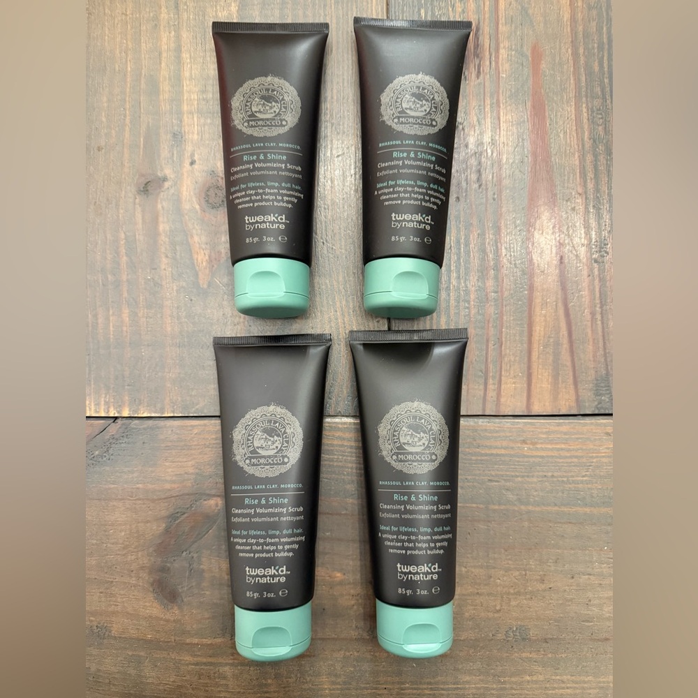 4 Tweak'd By Nature Rise and Shine Cleansing Volumizing Scrub 3 fl oz - 85g each